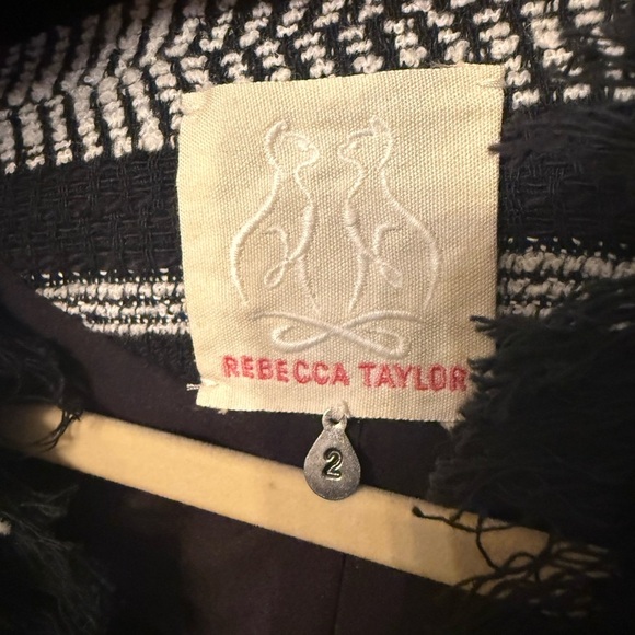 Rebecca Taylor Tweed Peplum Jacket Size 2 - Picture 2 of 10